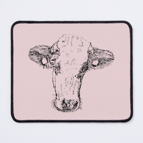 Item preview, Dairy Cow - (#EED4D9) designed and sold by The Stippler Process.