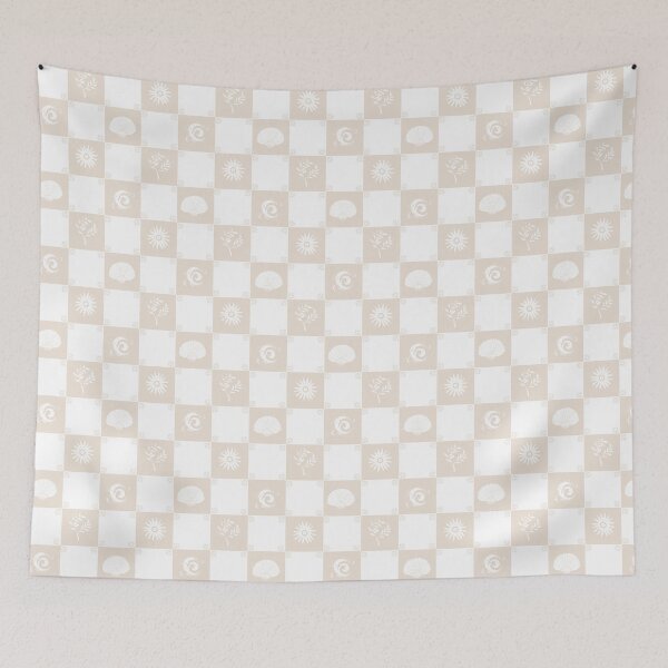 Item preview, Coastal Patchwork - Coastal Delight - white beige designed and sold by Stephanie Fiona Design.