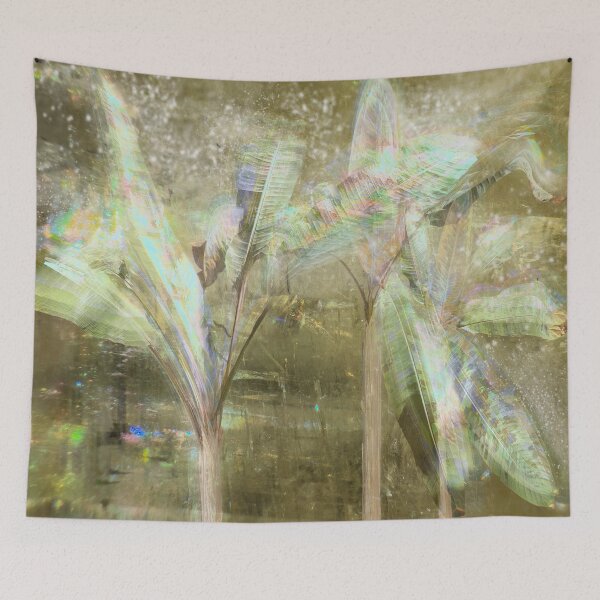 Item preview, Iridescent Banana Tree Artwork, Mystical Plant Art Print designed and sold by susan-meredith.
