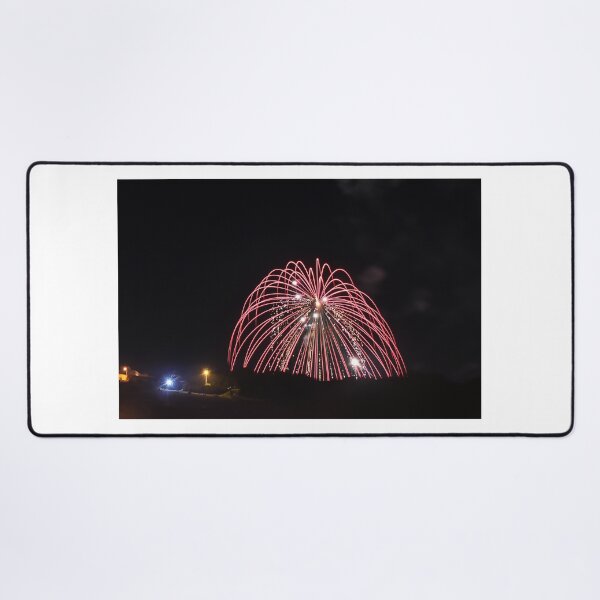 Item preview, Fireworks Burst Over Dark Sky, Long Exposure Celebration Night Display designed and sold by Nmallia.