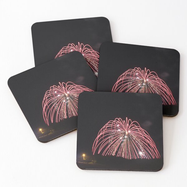 Item preview, Fireworks Burst Over Dark Sky, Long Exposure Celebration Night Display designed and sold by Nmallia.