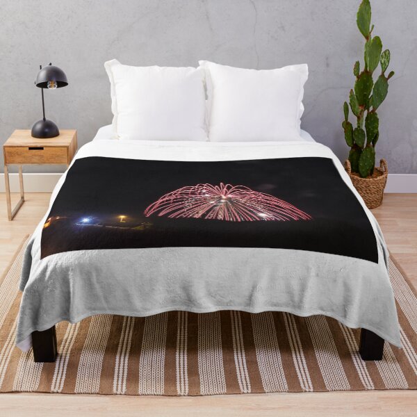 Item preview, Fireworks Burst Over Dark Sky, Long Exposure Celebration Night Display designed and sold by Nmallia.