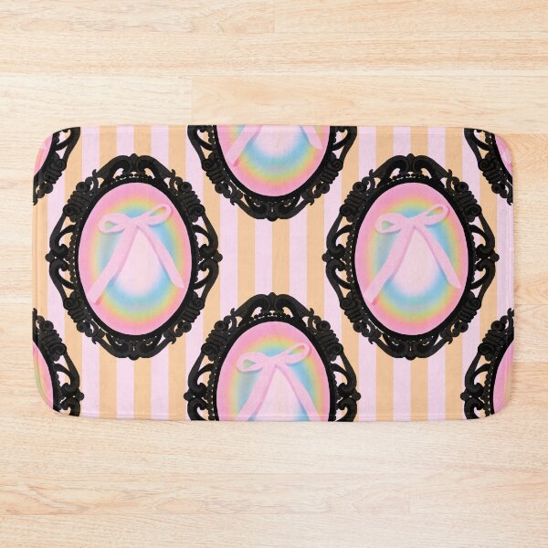 Item preview, My Gothic Romance – Victorian Cameo Bow Pattern in Pink Black and Crimson designed and sold by VirtuallyCreativ .