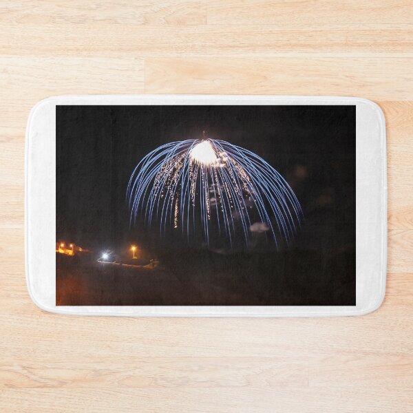 Item preview, Fireworks Burst Over Dark Sky, Long Exposure Celebration Night Display designed and sold by Nmallia.