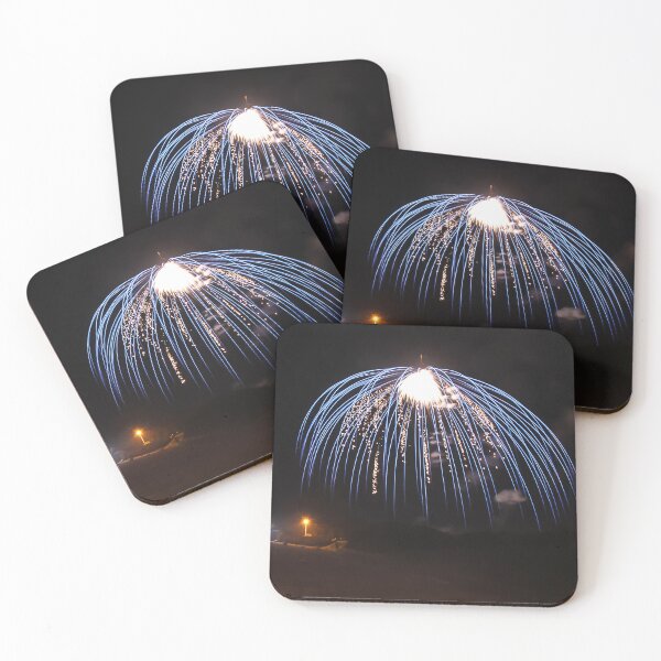 Item preview, Fireworks Burst Over Dark Sky, Long Exposure Celebration Night Display designed and sold by Nmallia.