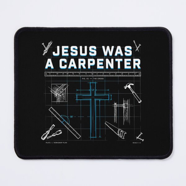 Item preview, Jesus Was a Carpenter Woodworking Design for Christian Men and Women designed and sold by Redgiant87x.