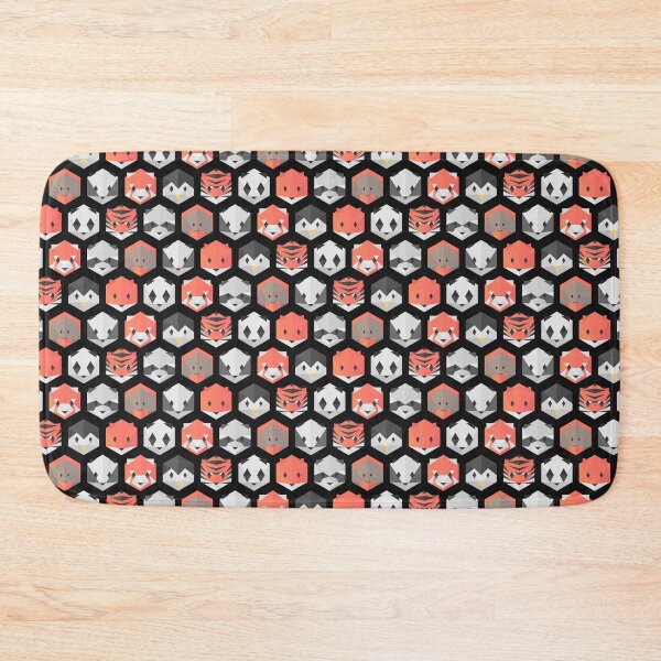 Item preview, Black Honeycomb Minimalist Animals designed and sold by animinimal.