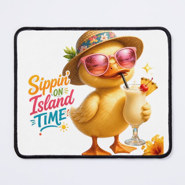Item preview, Cute Tropical Duck Summer Design designed and sold by Pampam-stickers.