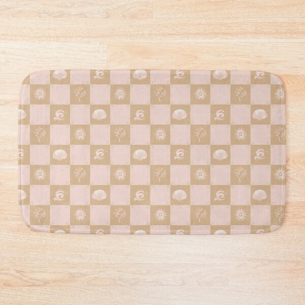 Item preview, Coastal Patchwork - Coastal Delight - pink tan designed and sold by Stephanie Fiona Design.