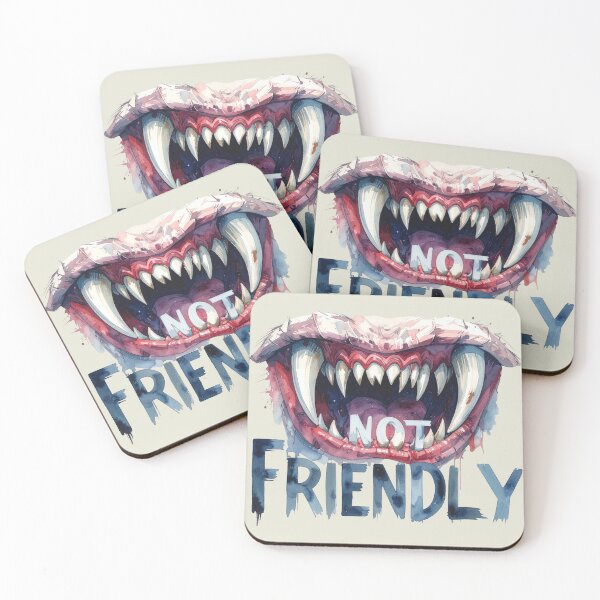 Item preview, Not friendly, cautiously biting designed and sold by LiskoDesign.