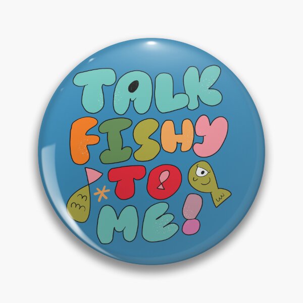 Item preview, Talk Fishy To Me (Blue) designed and sold by yellowflowerhut.