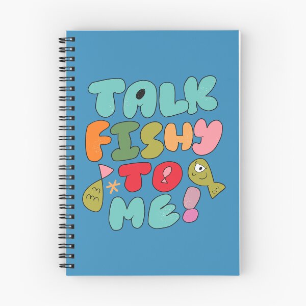 Item preview, Talk Fishy To Me (Blue) designed and sold by yellowflowerhut.