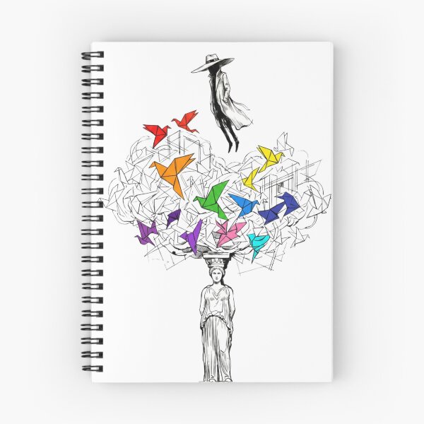 Item preview, Surreal Greek Statue Origami Ink Sketch Vintry Off designed and sold by VintryOff.