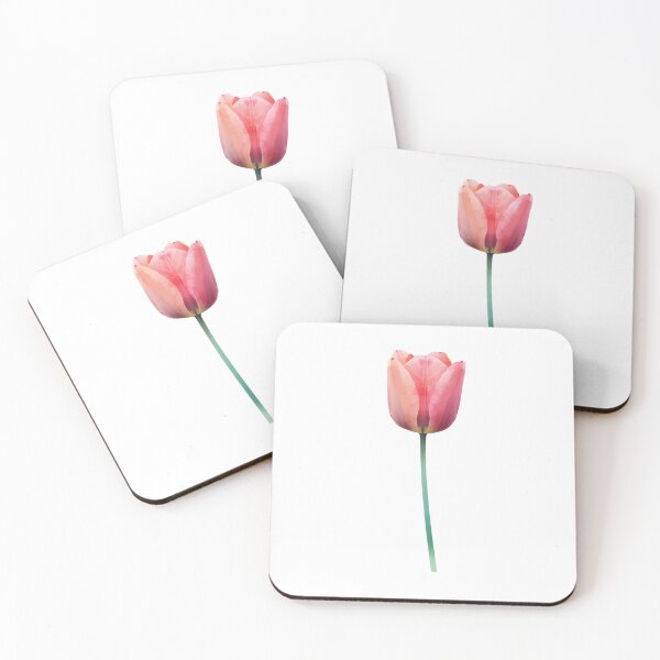 Item preview, Single Pink Tulip Watercolor Minimalist Flower designed and sold by Panom Suavichien.