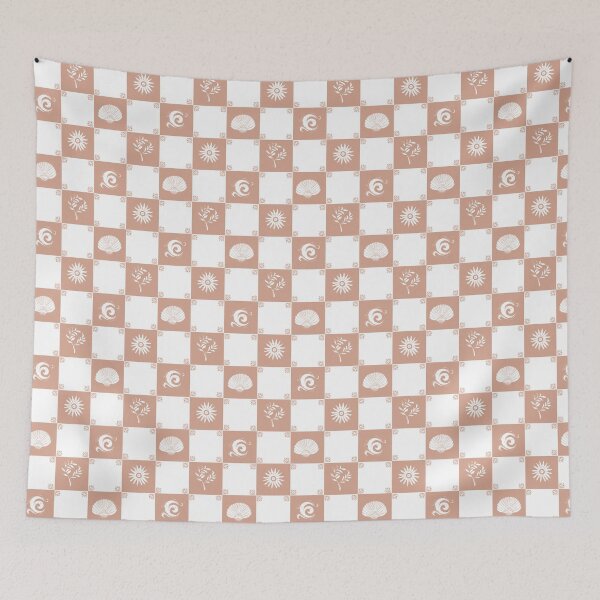 Item preview, Coastal Patchwork - Coastal Delight - white terracotta designed and sold by Stephanie Fiona Design.