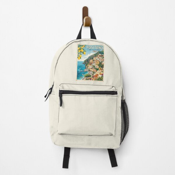 Item preview, Positano Italy Vintage Travel Poster Amalfi Coast designed and sold by RetroRewind Studio.