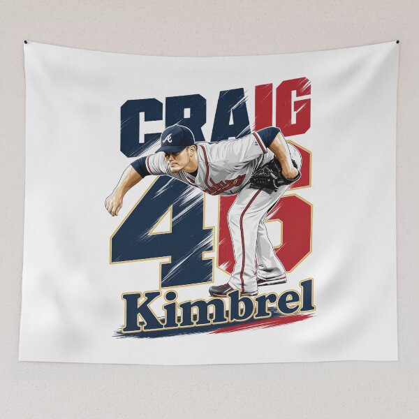 Item preview, The Closer: Craig Kimbrel #46 Atlanta Baseball Art designed and sold by Thogan0416.