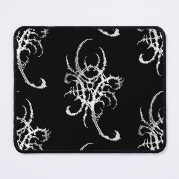 Item preview, Organic Cyber Sigil – Abstract Gothic Blackwork (chrome) designed and sold by JFOdesign.