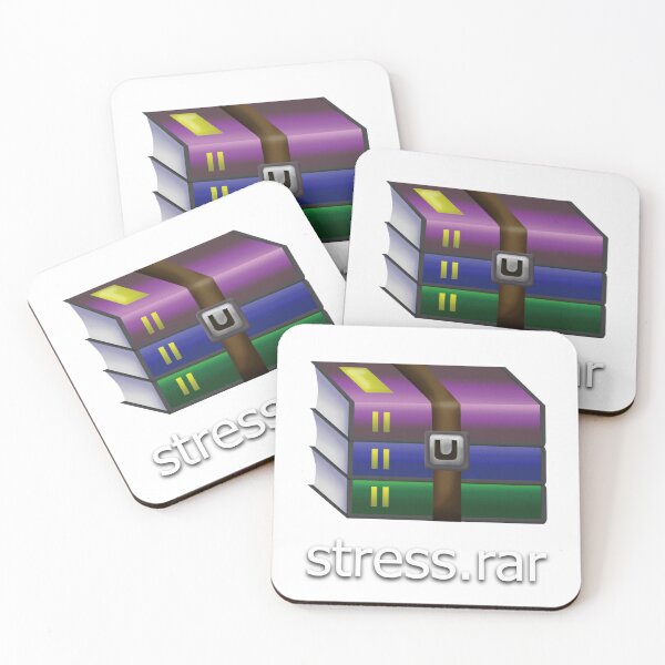Item preview, Funny WinRAR Stress Meme - Compressed Anxiety Tech Humor Art designed and sold by NicestGuy.