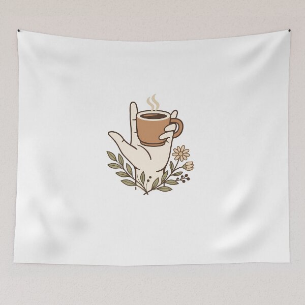 Item preview, Botanical ASL Hand Sign Coffee Aesthetic designed and sold by MIROUZ2000.