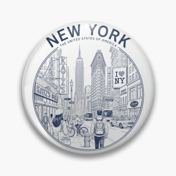 Item preview, New York City Street Life Illustration designed and sold by jcsstore.