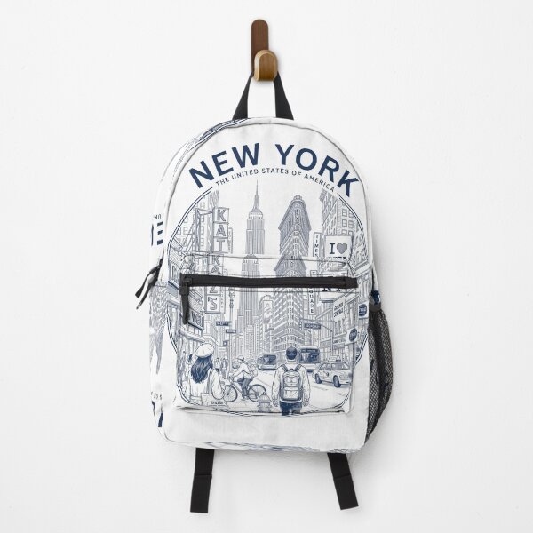 Item preview, New York City Street Life Illustration designed and sold by jcsstore.