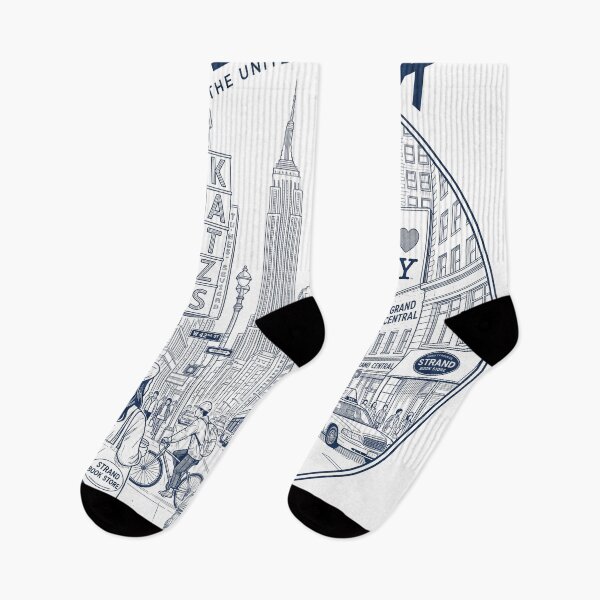 Item preview, New York City Street Life Illustration designed and sold by jcsstore.