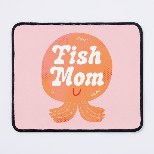 Item preview, Fish Mom Badge (Pink) designed and sold by yellowflowerhut.