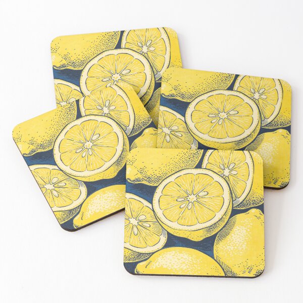 Item preview, Indigo Lemon Wood Print designed and sold by synthoso.
