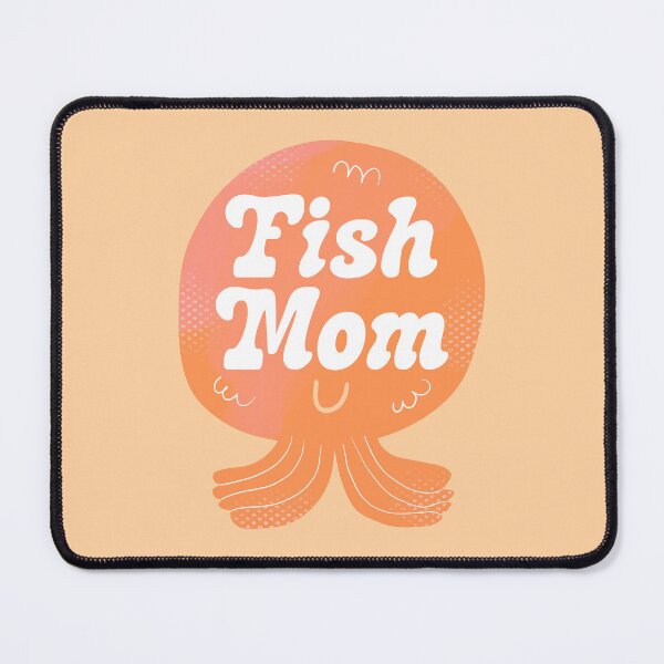 Item preview, Fish Mom Badge (Orange) designed and sold by yellowflowerhut.