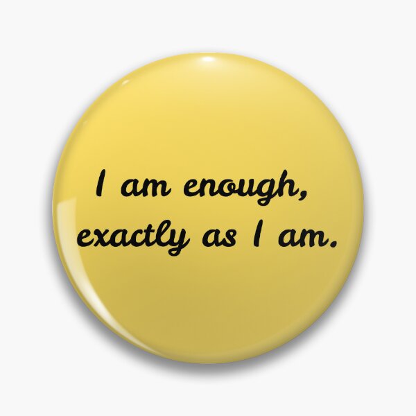 Item preview, I Am Enough – Minimalist Daily Affirmation designed and sold by PacketLossCo.