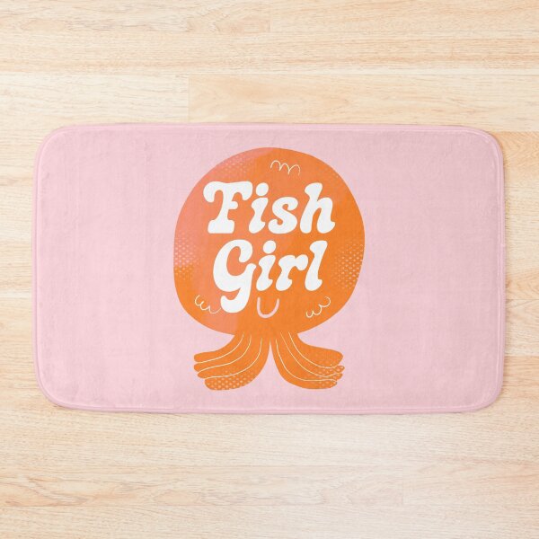 Item preview, Fish Girl Badge designed and sold by yellowflowerhut.