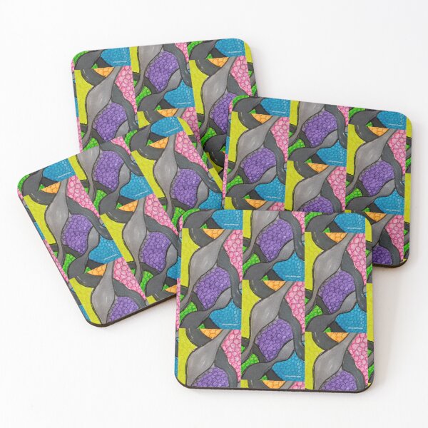 Item preview, Rainbow Dots and Grey Squooze Tubes designed and sold by DancingCreek.