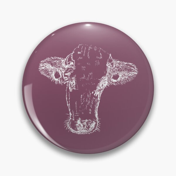 Item preview, Dairy Cow - Light Lines - (#854C65) designed and sold by The Stippler Process.
