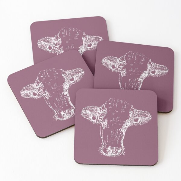 Item preview, Dairy Cow - Light Lines - (#854C65) designed and sold by The Stippler Process.