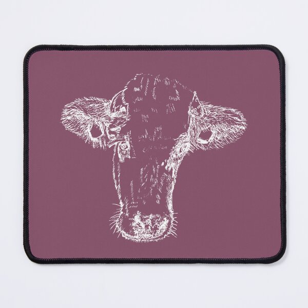 Item preview, Dairy Cow - Light Lines - (#854C65) designed and sold by The Stippler Process.