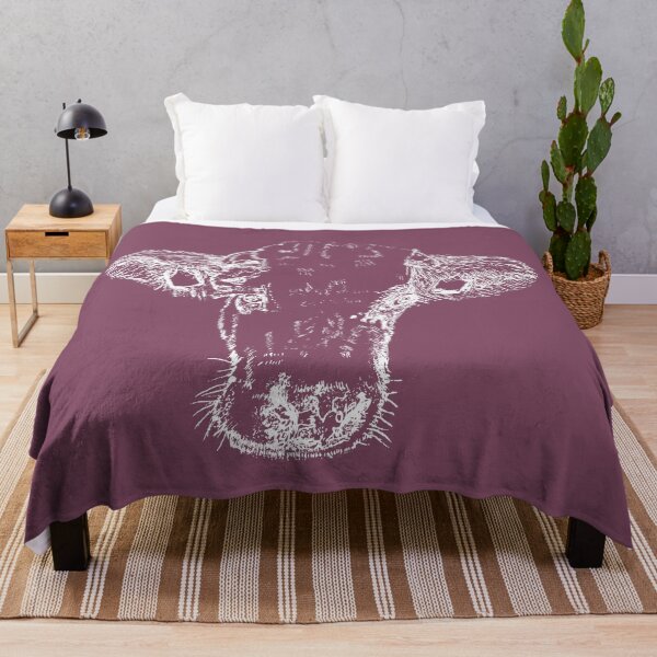 Item preview, Dairy Cow - Light Lines - (#854C65) designed and sold by The Stippler Process.