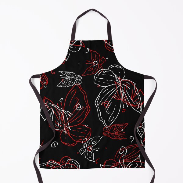 Item preview, Abstract Butterfly Sketch Pattern Red White and Black designed and sold by AMS.