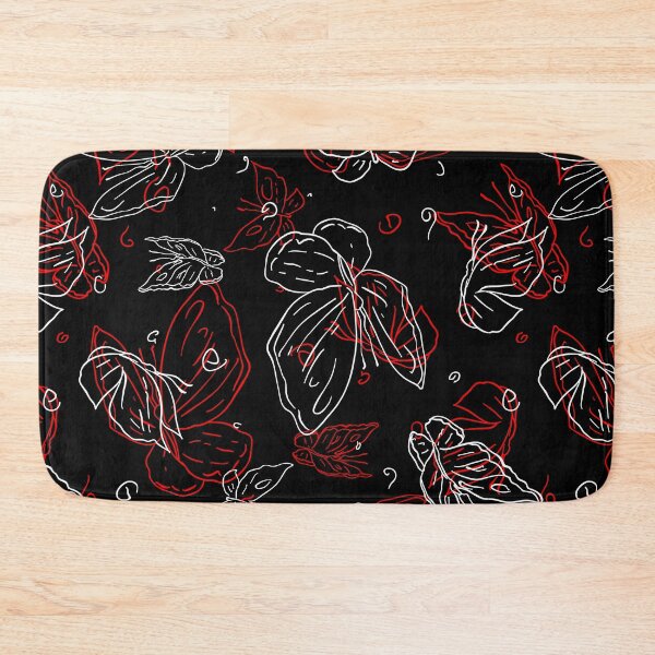 Item preview, Abstract Butterfly Sketch Pattern Red White and Black designed and sold by AMS.