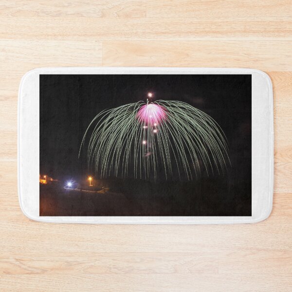 Item preview, Fireworks Burst Over Dark Sky, Long Exposure Celebration Night Display designed and sold by Nmallia.