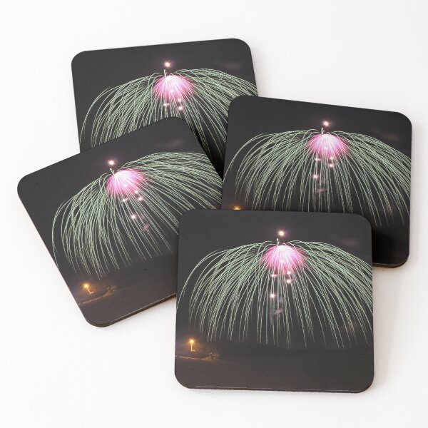 Item preview, Fireworks Burst Over Dark Sky, Long Exposure Celebration Night Display designed and sold by Nmallia.