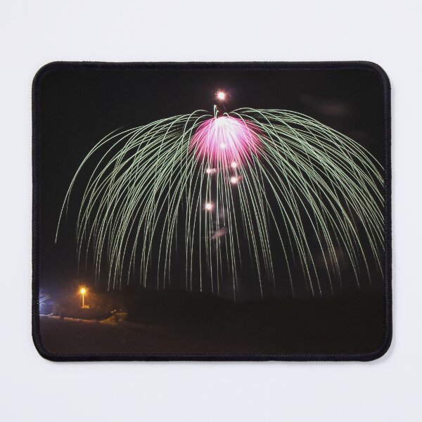 Item preview, Fireworks Burst Over Dark Sky, Long Exposure Celebration Night Display designed and sold by Nmallia.