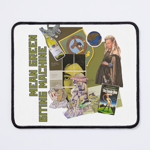 Item preview, Mean green biting machine collage designed and sold by AstridCollage.