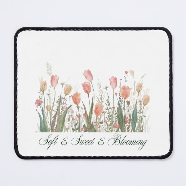 Item preview, Soft Sweet and Blooming Tulip Wildflower Quote designed and sold by Panom Suavichien.