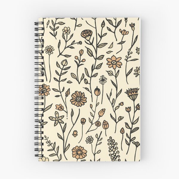 Item preview, Vintage Wildflower Meadow Aesthetic Botanical Pattern designed and sold by NuvoraNest.