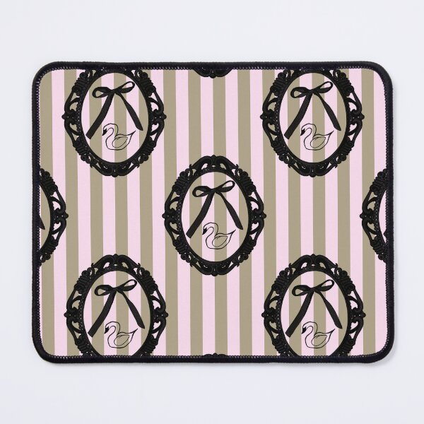 Item preview, My Gothic Romance – Victorian Cameo Bow Pattern in Pink Black and Crimson designed and sold by VirtuallyCreativ .
