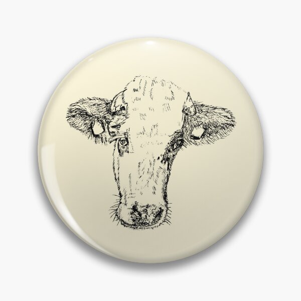 Item preview, Dairy Cow - (#FFF7D9) designed and sold by The Stippler Process.