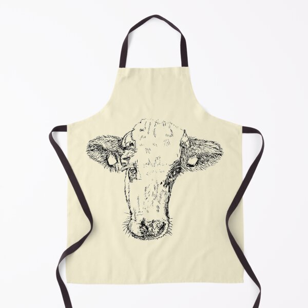 Item preview, Dairy Cow - (#FFF7D9) designed and sold by The Stippler Process.