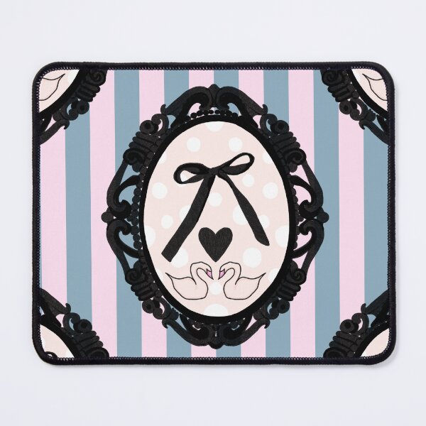 Item preview, My Gothic Romance – Victorian Cameo Bow Pattern in Pink Black and Crimson designed and sold by VirtuallyCreativ .