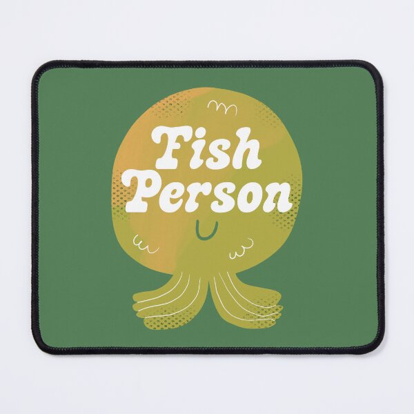 Item preview, Fish Person Badge designed and sold by yellowflowerhut.